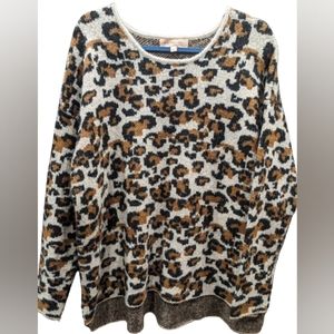 Philosophy Leopard/Cheetah Sweater Large